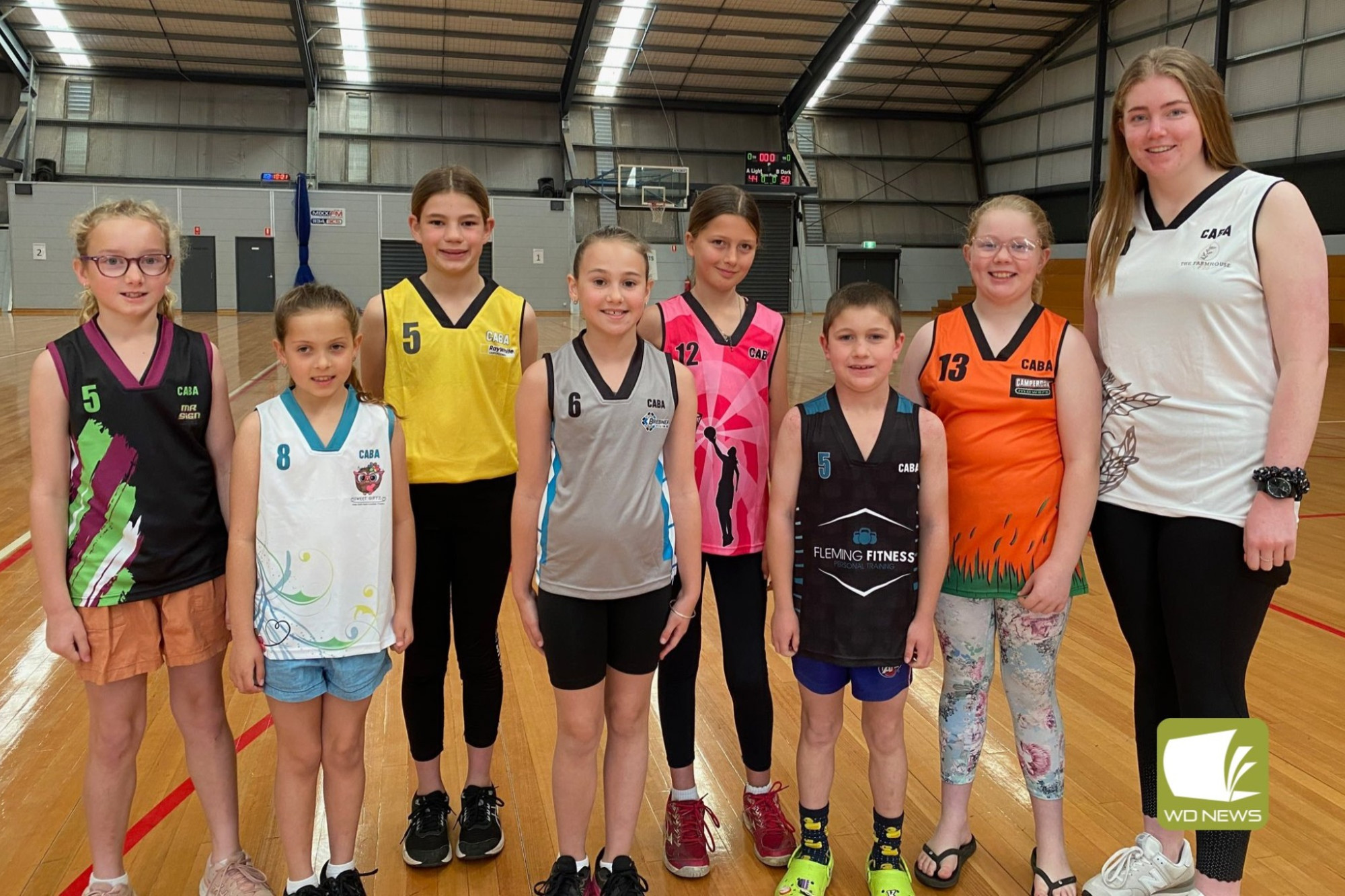 Local basketballers are looking forward to taking to the court this season in their new tops, sponsored by several local businesses.