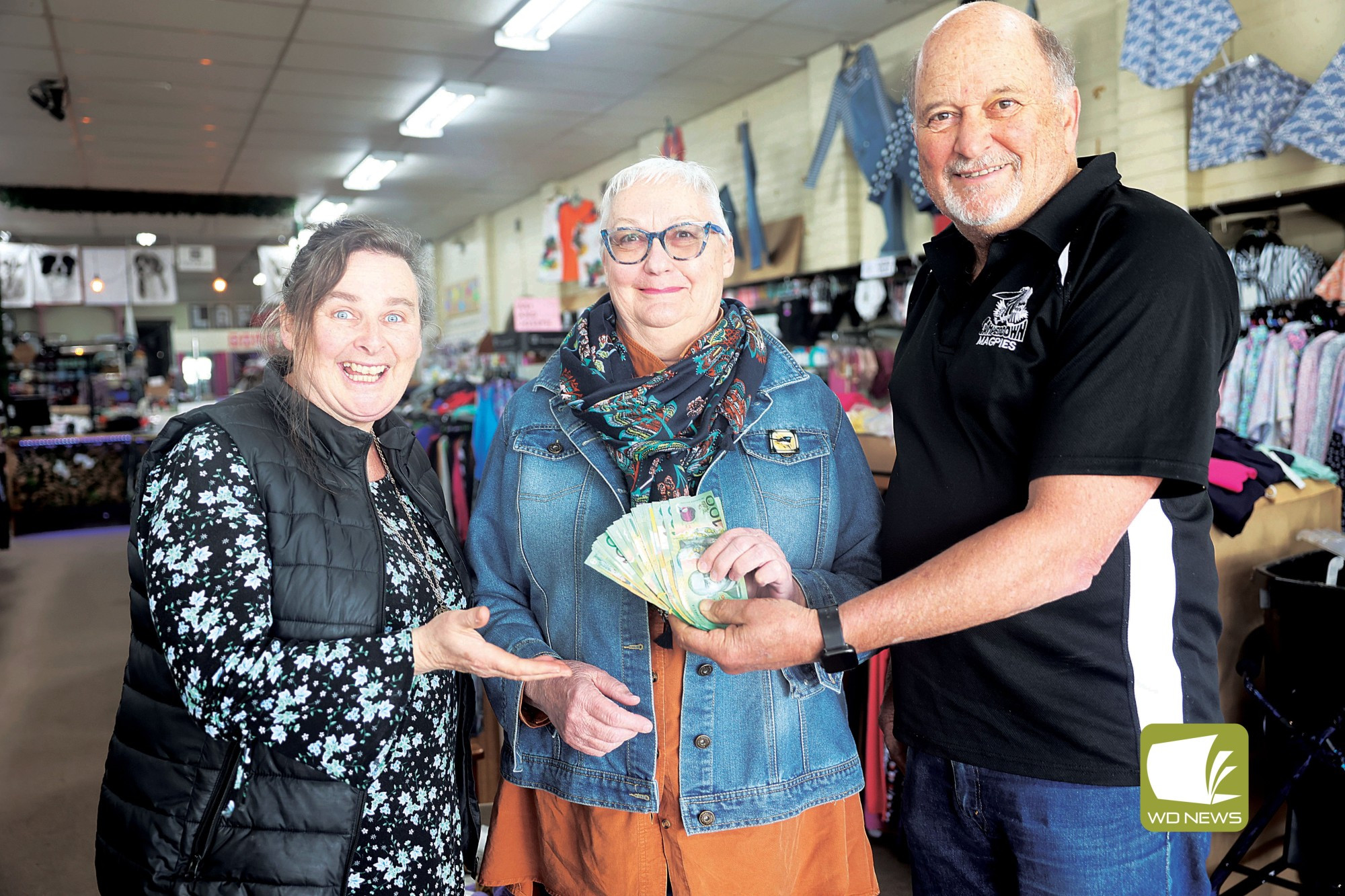 We have a winner!: Camperdown Football Netball Club has awarded $3700 to the winner of their Magpie Magic lottery.