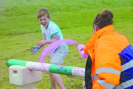 Hues galore: All colours of the rainbow were on show during the Terang Colour Dash.