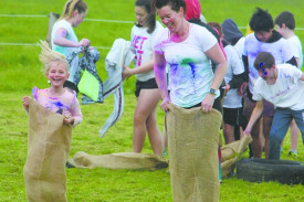 Heart-pumping: Participants in the Terang Colour Dash had to overcome a number of obstacles throughout the afternoon event.