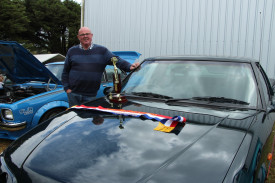 Pride and joy: Noorat’s Bill Aitken took home the Nathan McLeod Memorial Trophy for Best Ute. 