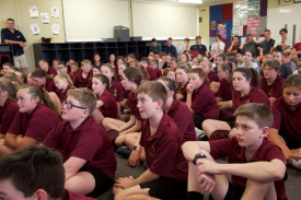 Next step: A total of 74 Year 7 students enjoyed the transition at Mercy Regional College’s O’Keeffe campus in Noorat. 