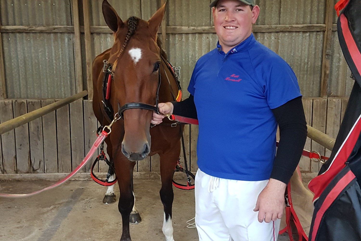 Matt Horsnell was thrilled to drive Keayang Kreuzer to its maiden victory at Terang last Thursday.