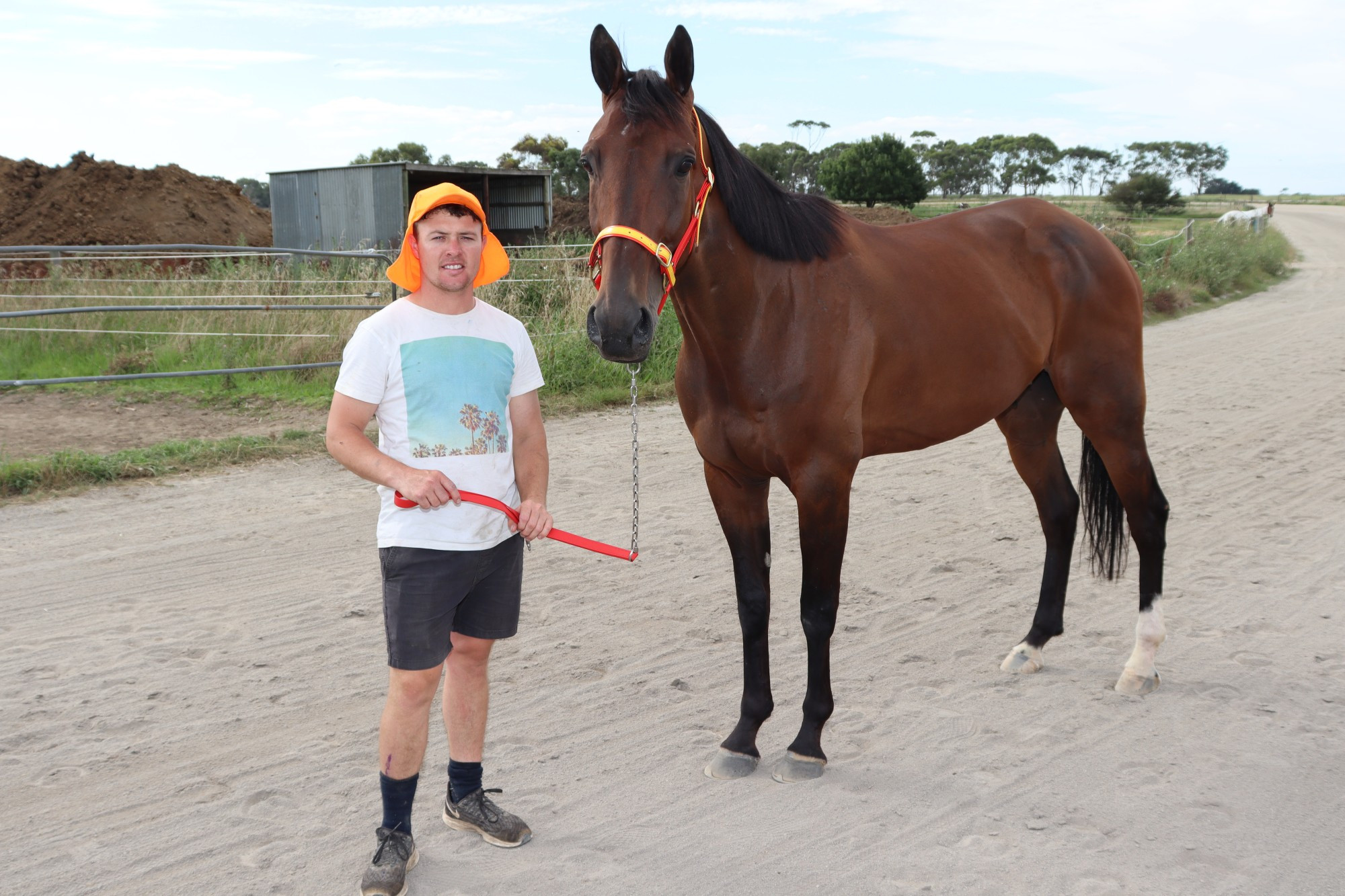 Ecklin’s Jason Lee, pictured with Change The Print, is a confirmed start in this Saturday’s $50,000 Terang Co-op Pacing Cup, with the group one driver set to combine with Somewhere Secret for former Derrinallum local, now Cardigan trainer Emma Stewart.