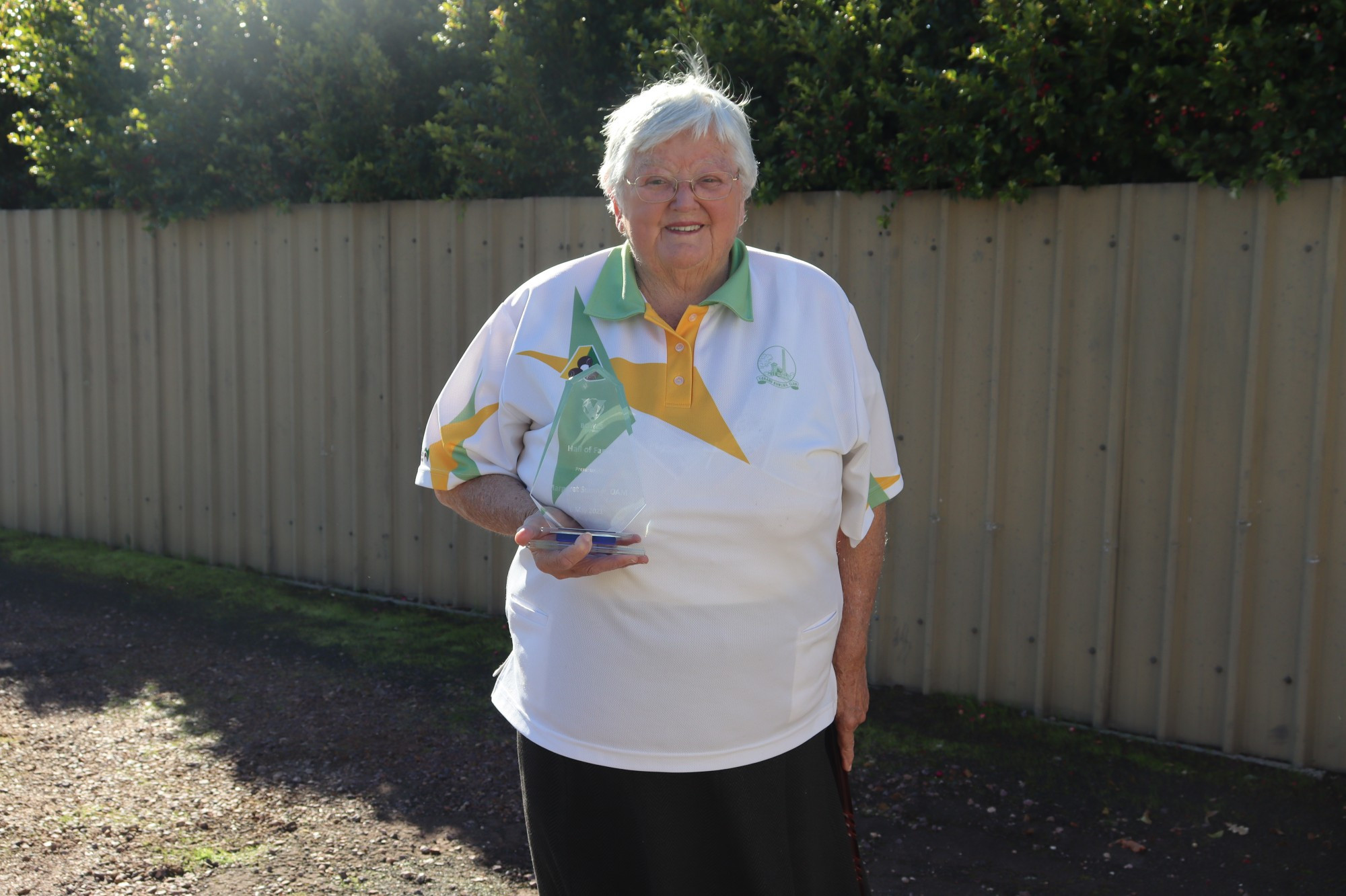 Honour: Margaret Sumner was one of six bowlers inducted into the Bowls Victoria Hall of Fame last Thursday.