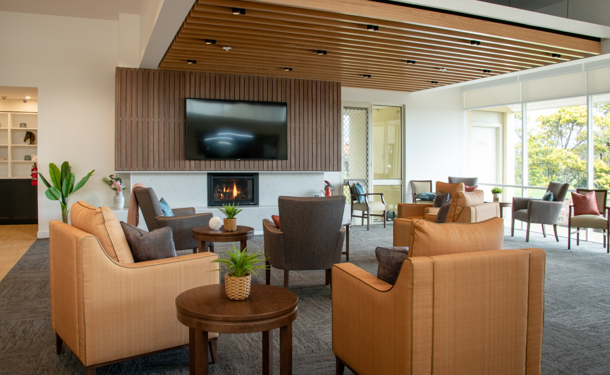 Upgrades: Recent renovation of the communal area at the May Noonan Centre in Terang includes upgrades to the dining, lounge and library areas.