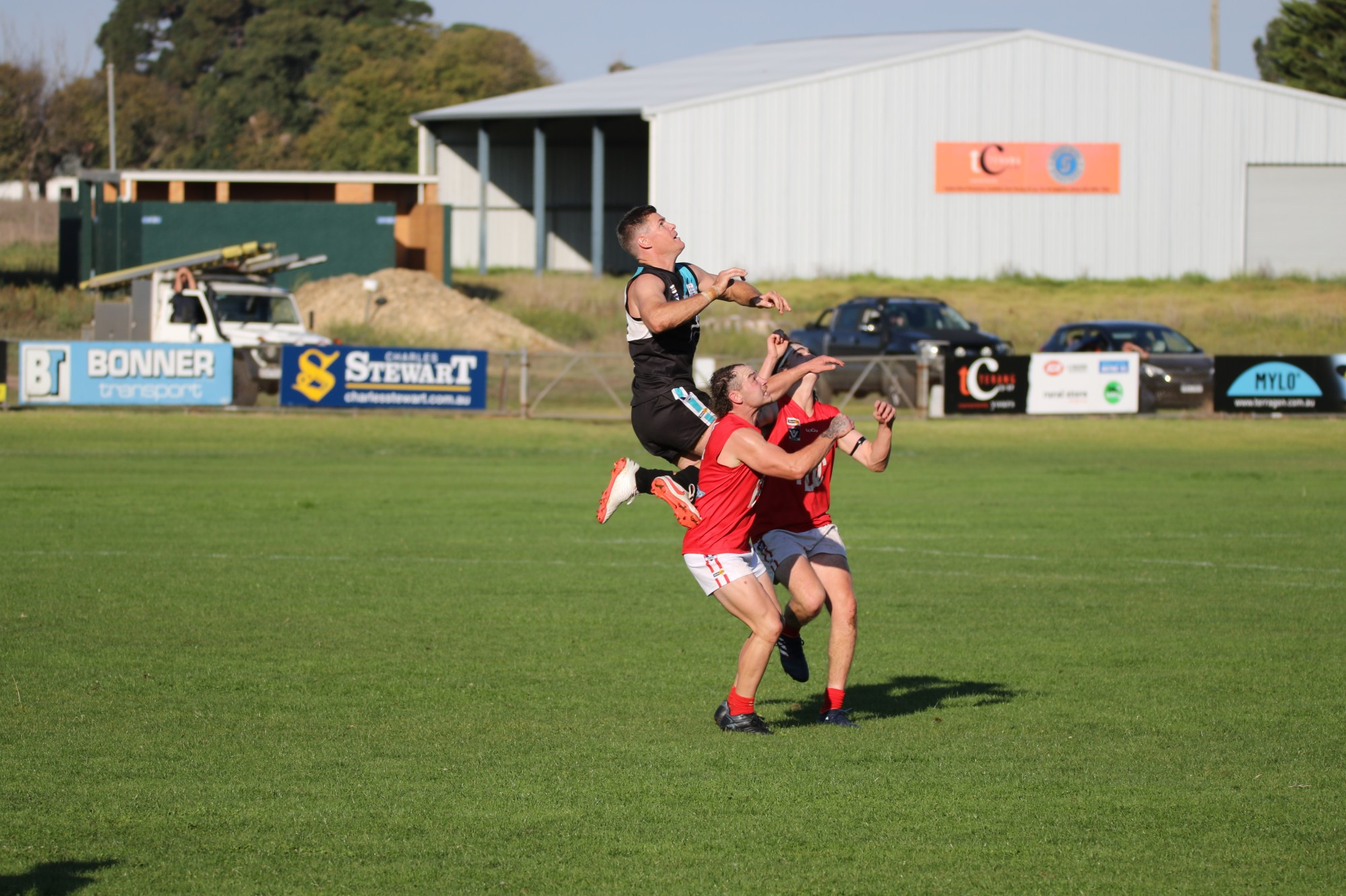 Kolora Noorat key forward Ben Fraser kicked six goals in the Power’s ten-goal victory over Dennington.