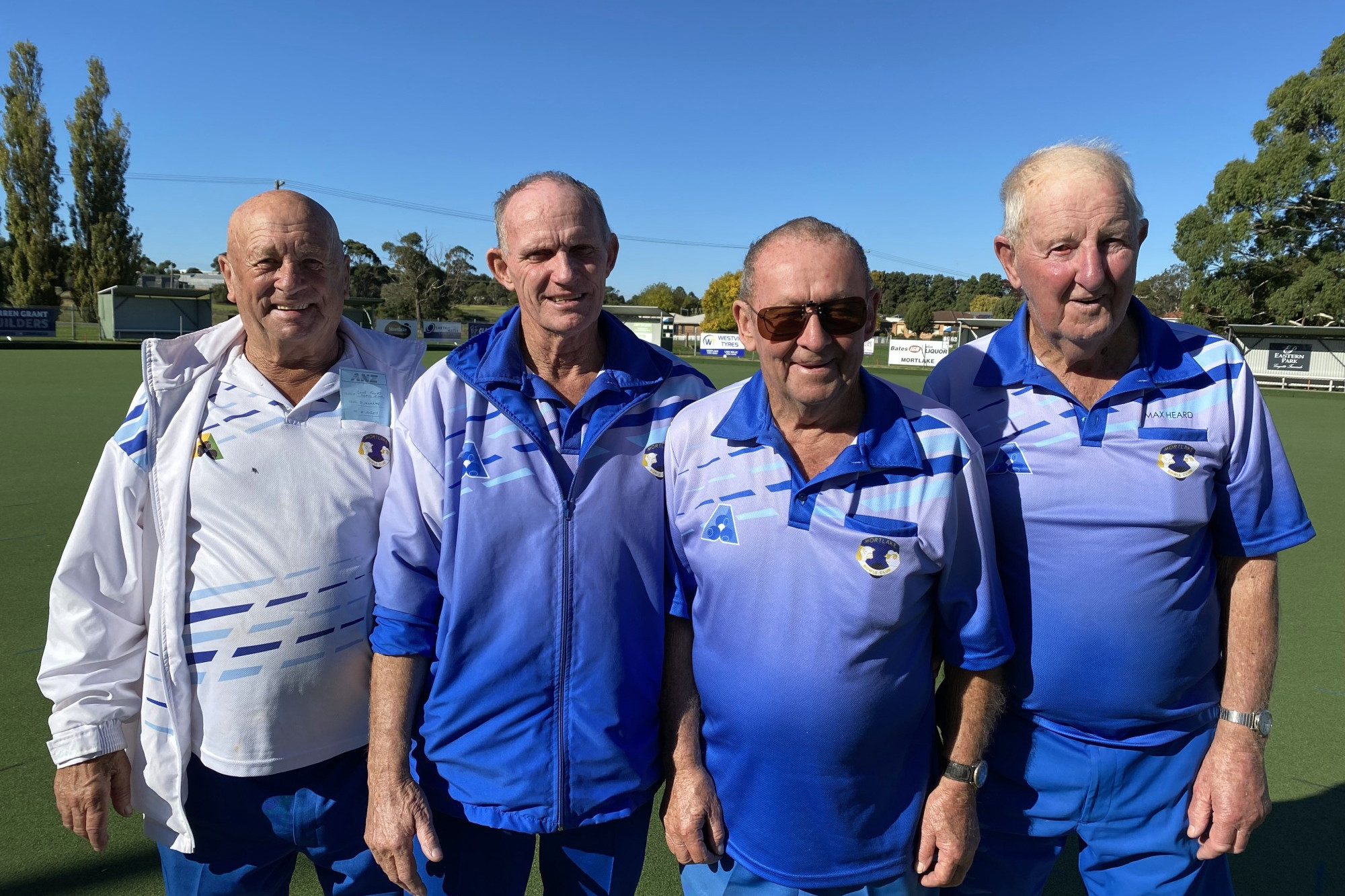 Club fours champions (l-r): Alan Puzey, Peter Summerhayes, Don Murray and Max Heard.