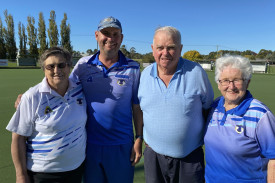 Club fours runners-up (l-r): Wilma McDonald, Justin Rasmussen, Jim Wallace and Marj Whitson. 