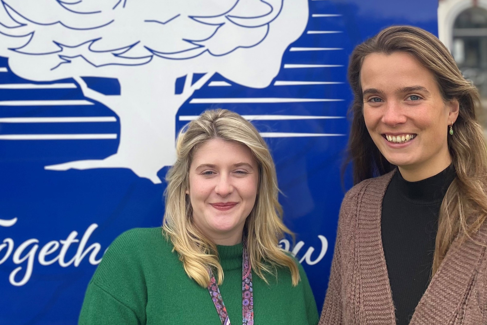 A world apart: Aoife Jones and Hannah Duffus come from opposite sides of the globe, but share the same vision for Terang College as part of Teach For Australia’s leadership development program.