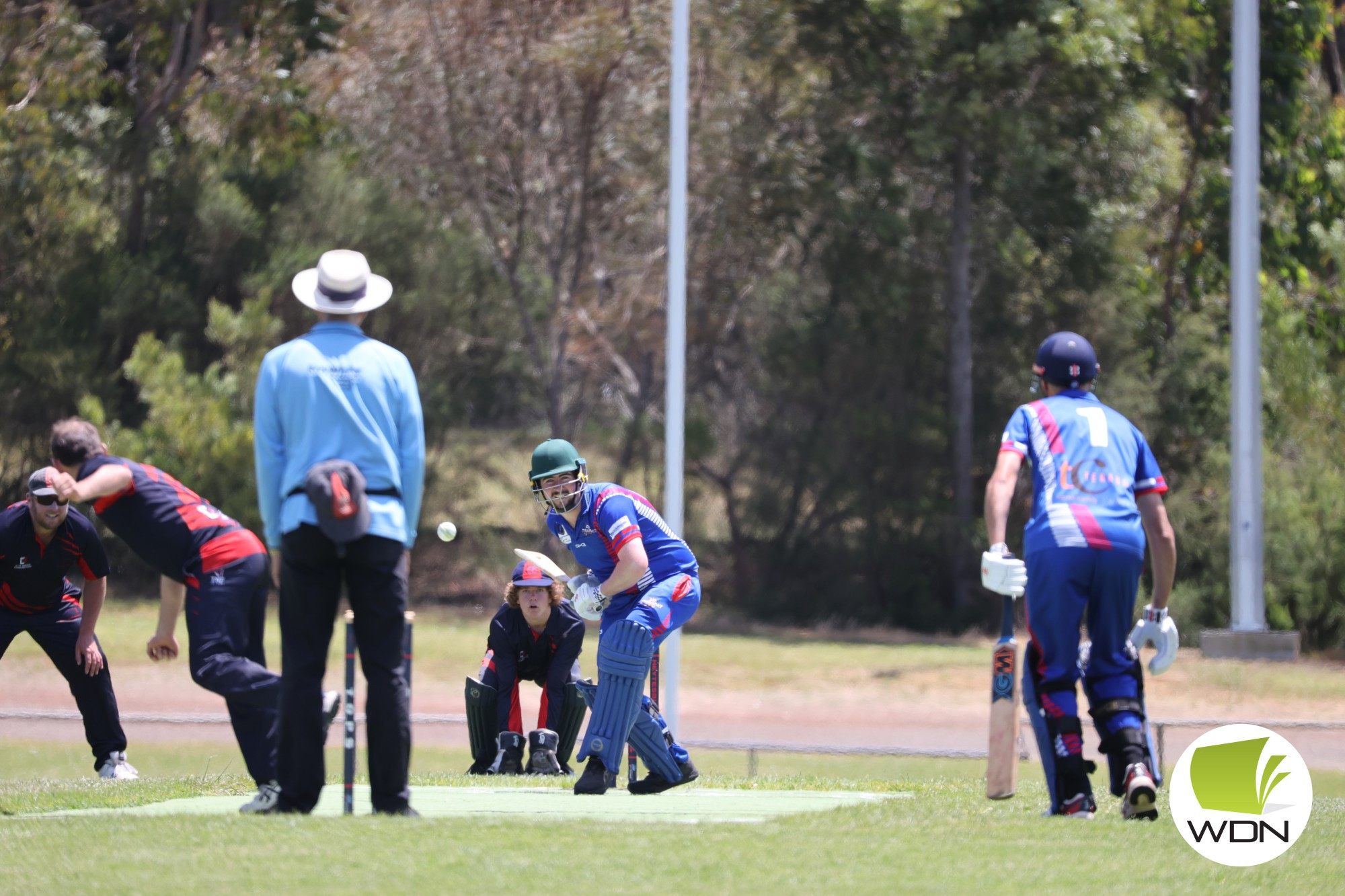 Declan Bourke keeps both eyes on the ball.