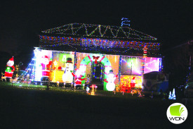 Strong Street in Terang has a number of vibrant Christmas light displays. 