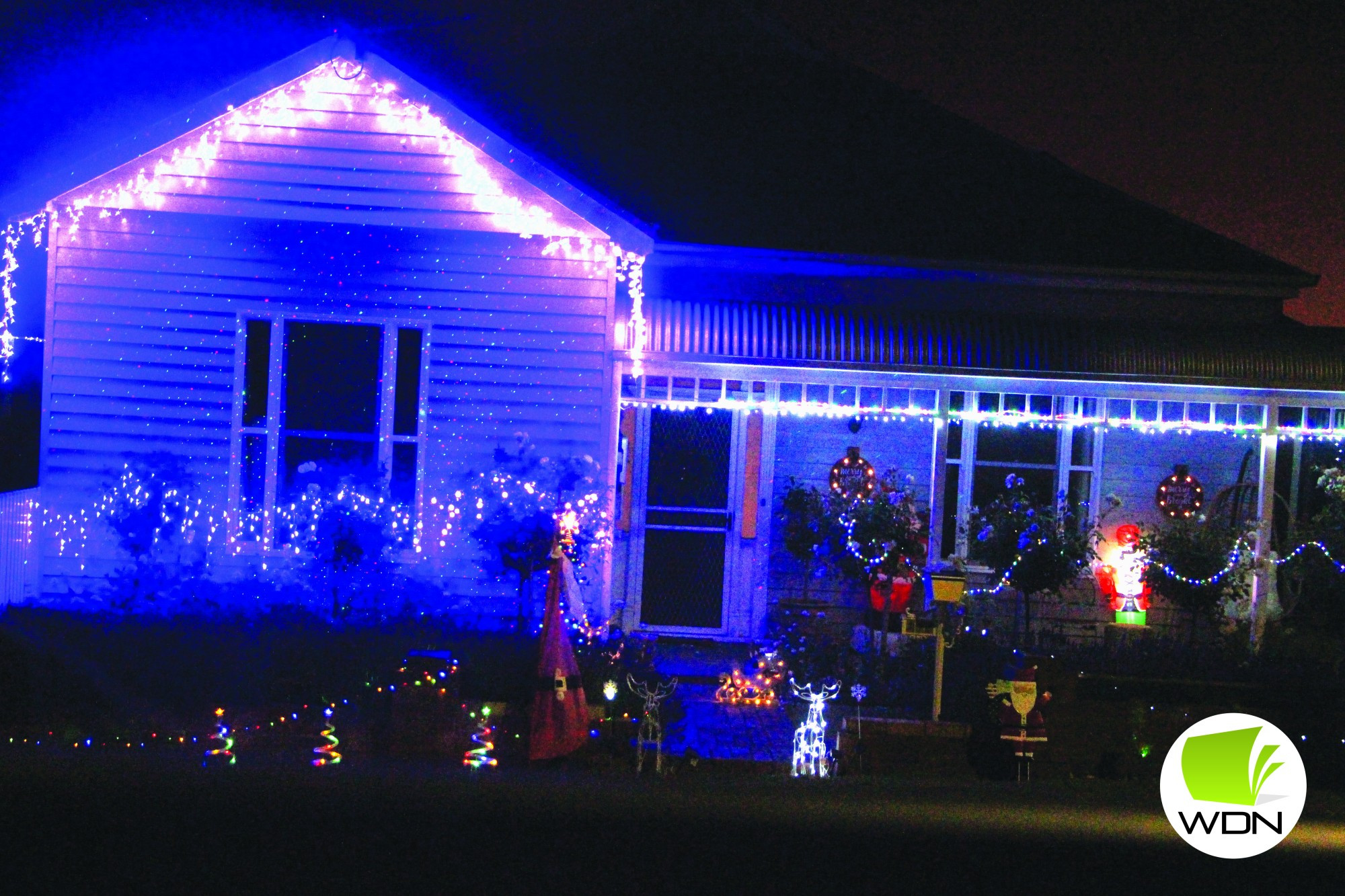 Townsend Street in Mortlake has plenty of colourful Christmas Lights.