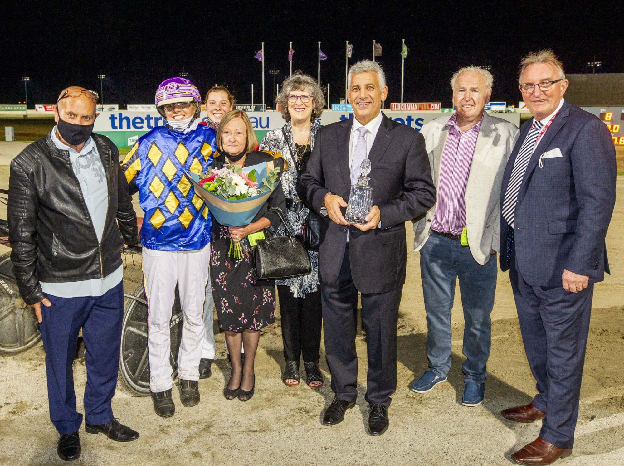 Star in the making: Heza Son Of Agun secured a second group one victory in the VHRC Caduceus Classic last Saturday night under the guidance of driver Sofia Arvidsson. Picture supplied by Stuart McCormick/Harness Racing Victoria