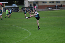 Playing coach Nick Bourke was top goal-scorer for the Power, kicking three from half-forward. 