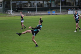 Joel Dillon sets sail for goal.