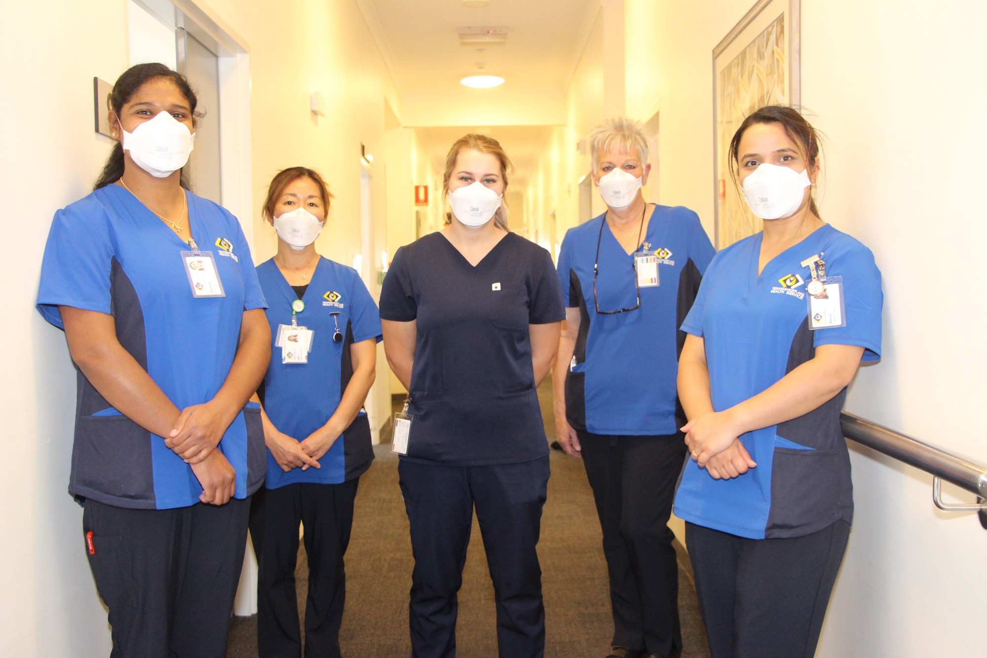 Welcome: Terang and Mortlake Health Service recently welcomed new nurses Maraena Parattu (from left), Yoko Roache, Ruby Hill, Debbie Pickering and Meena Neupane.