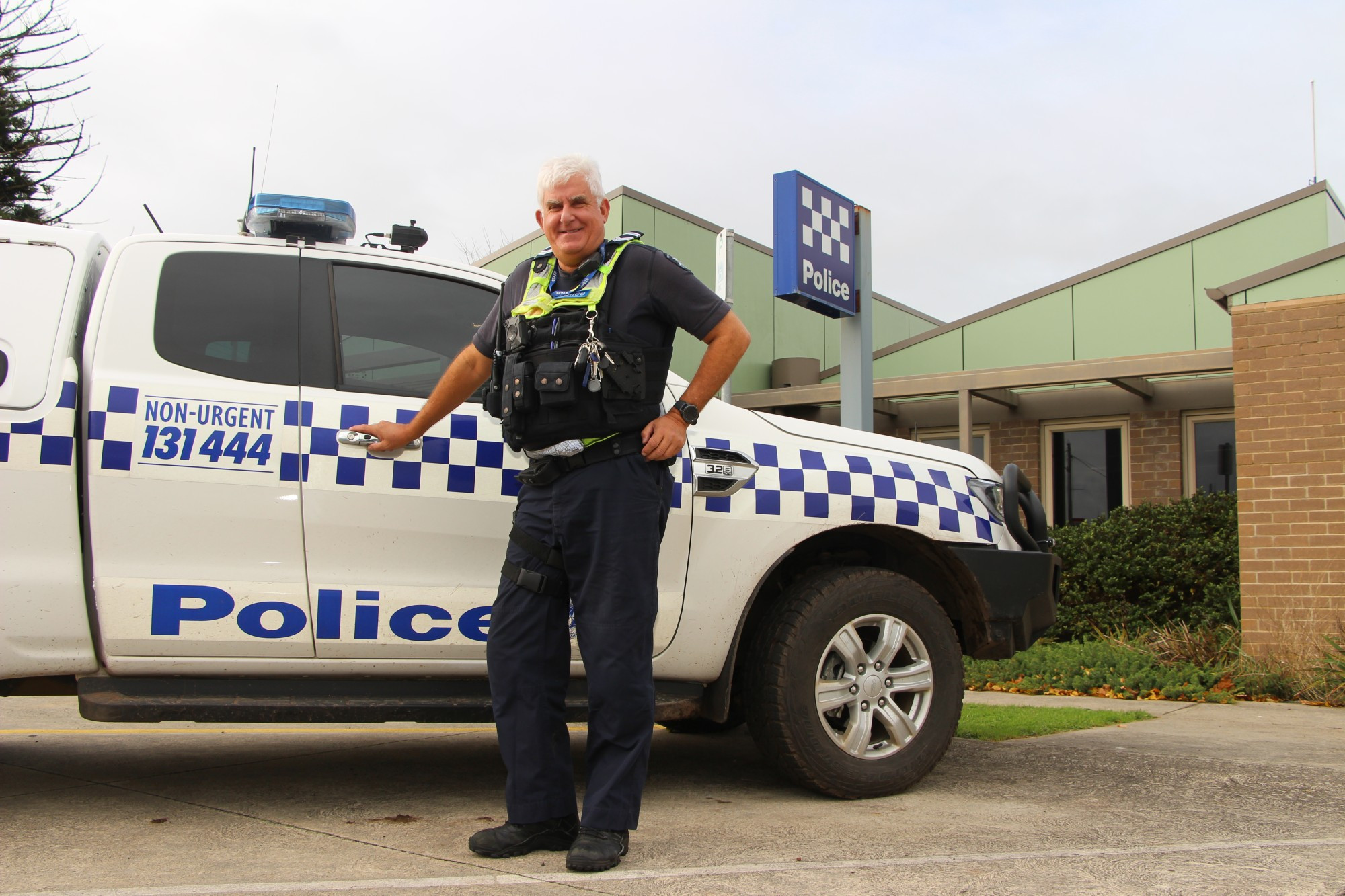 Community-minded: Leading Senior Constable Adrian Dolman recently joined Mortlake police after more than a decade in Warrnambool.