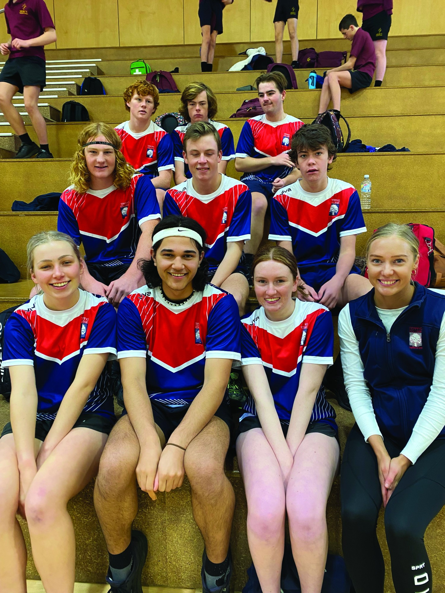 Talent: Terang College’s senior netballers fought hard against tough opposition in Colac last week.