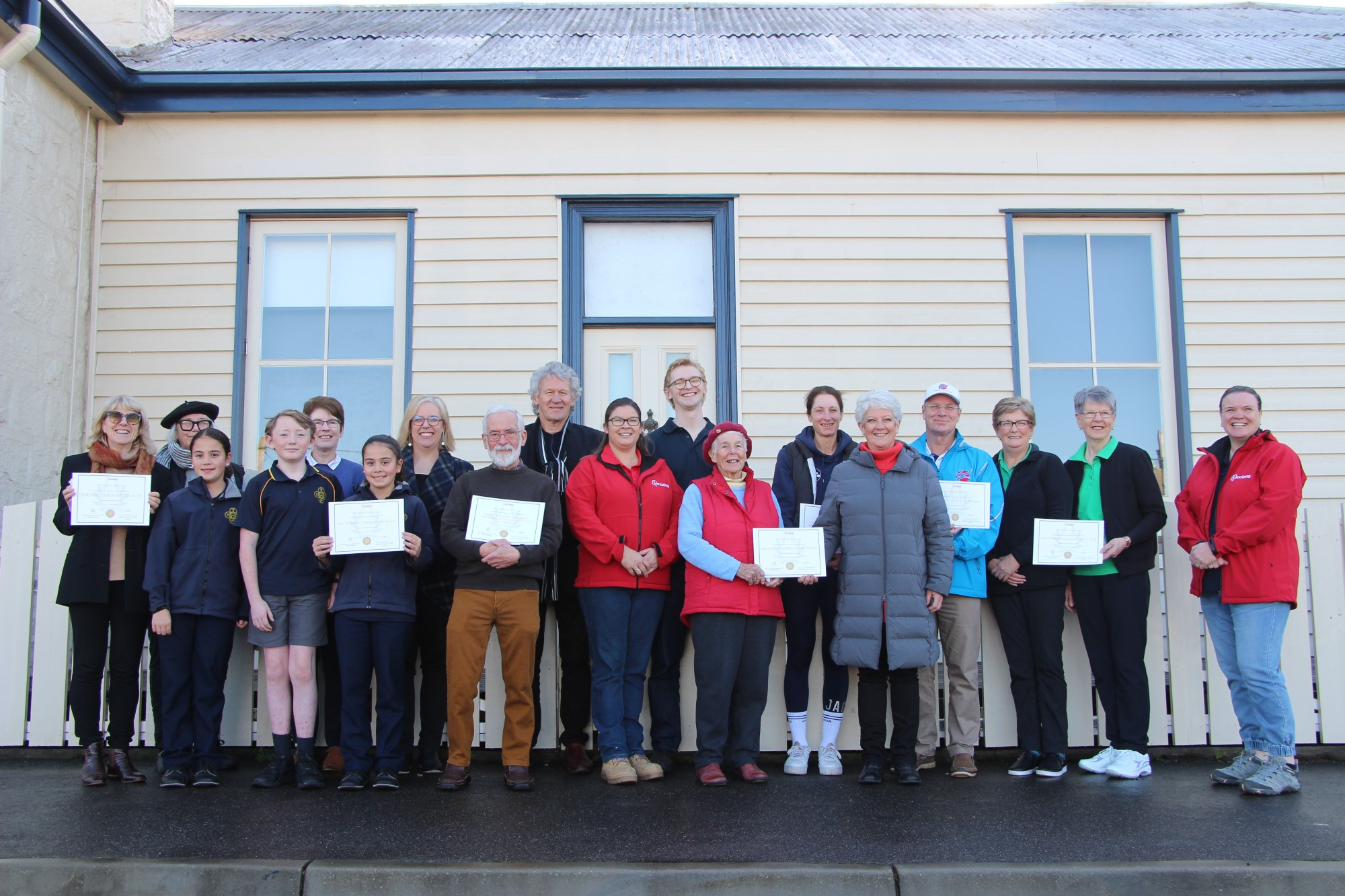 Community funding: Members of 14 community groups in the region met at Mac’s Hotel last week for a special morning tea as part of Mortlake South Wind Farm developer Acciona’s $45,000 small grants and sponsorships program.