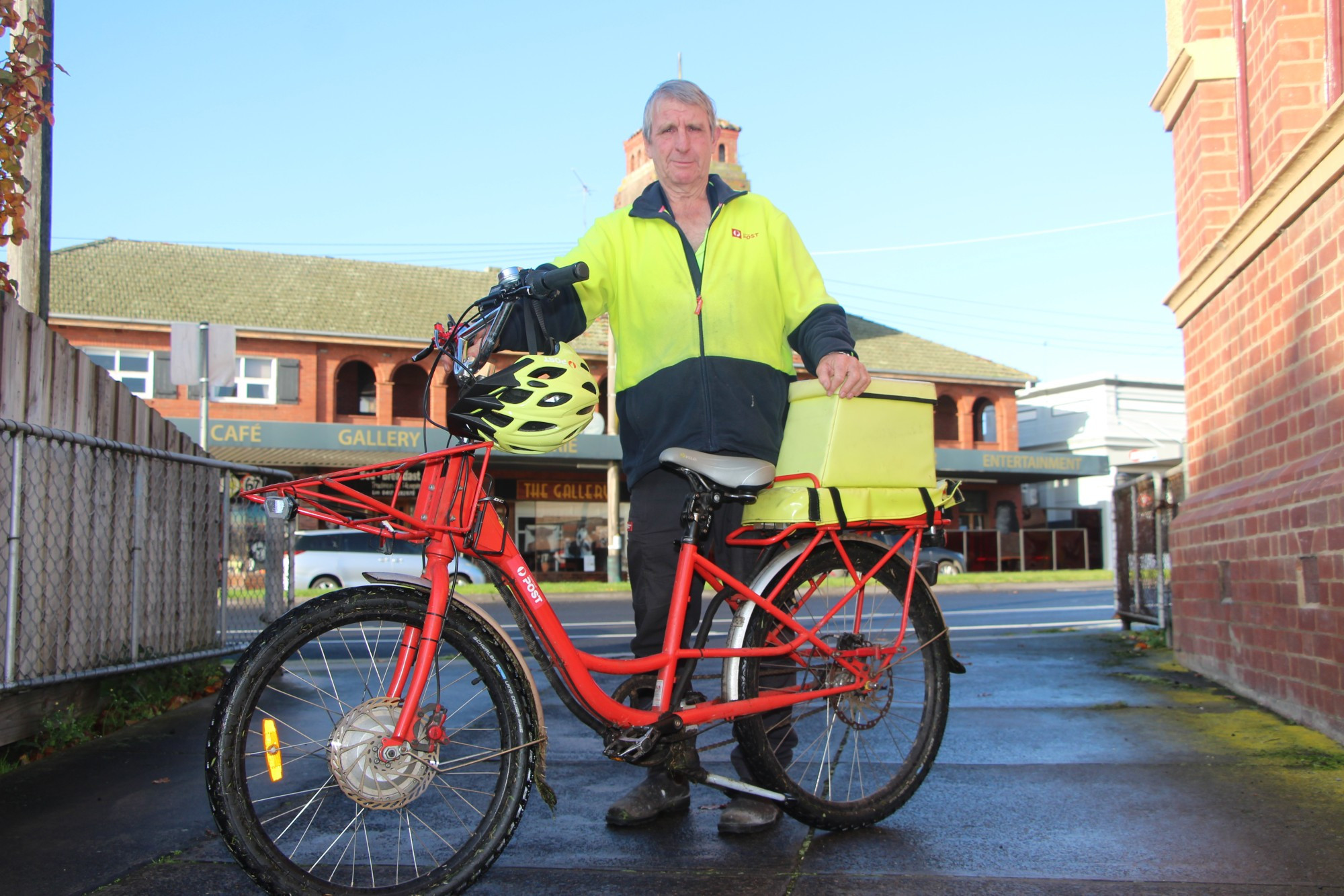 Retirement awaits: After almost four decades, Paul ‘Pud’ Irving delivered letters for the final time today.