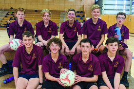 MRC intermediate boys netball. 