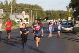 Schools were well represented at the Fun Run. 