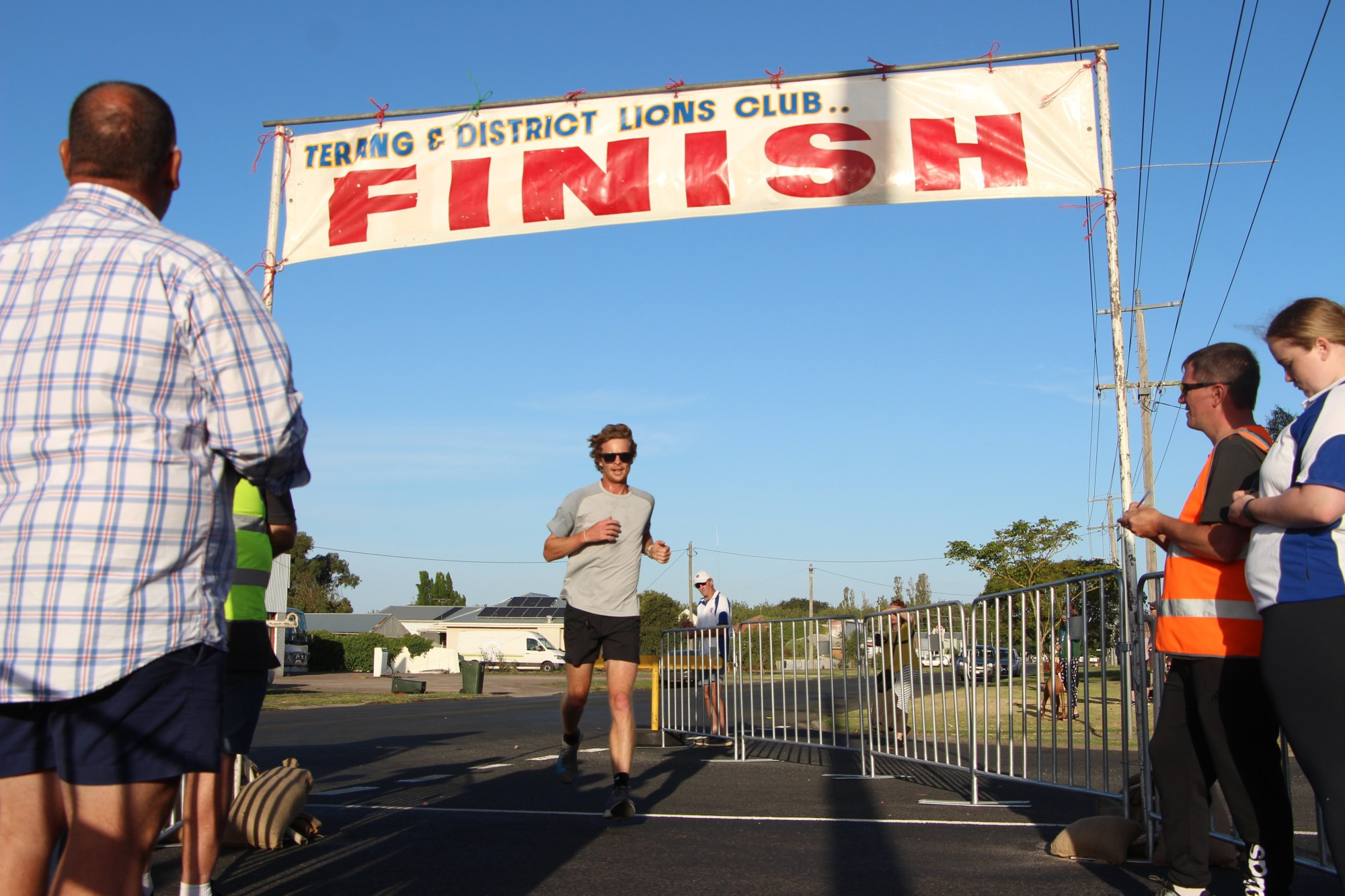 Congratulations: Terang and District Lions Fun Run and Walk overall male winner Jason Day clocked an impressive time of 20.28 despite the strong headwinds on the day.