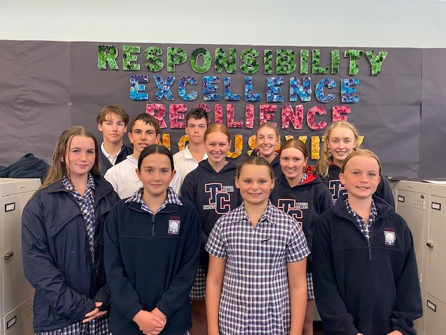 Terang College’s Year 12 relay team members (l-r) Chloe Anderson, Kara Gee, Jess Beasley and Ingrid Cavarsan have competed in their eighth consecutive regional championships.