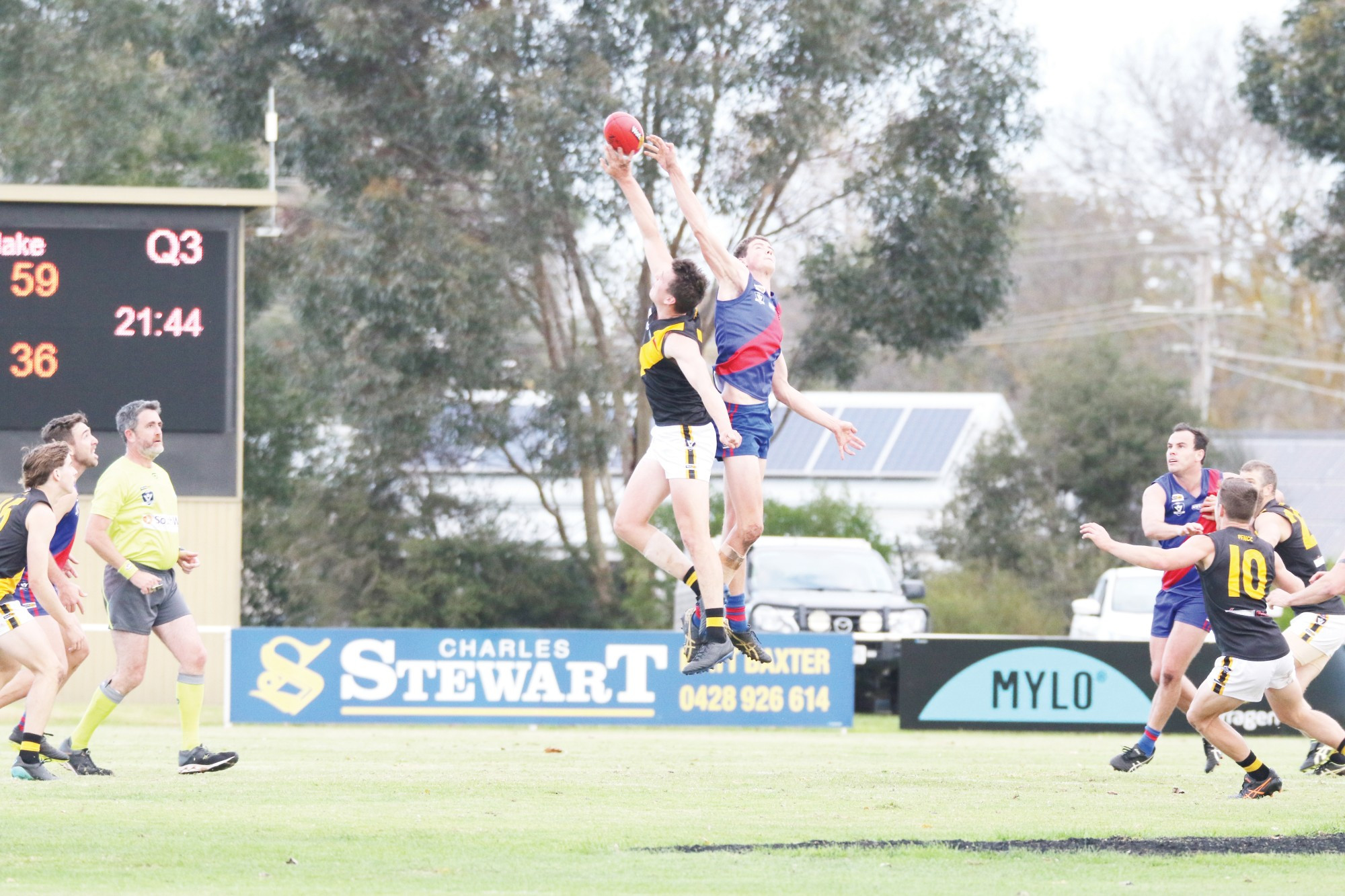 Coach Ben Kenna hopes young ruckman Darcy Hobbs continues his development in his second year.