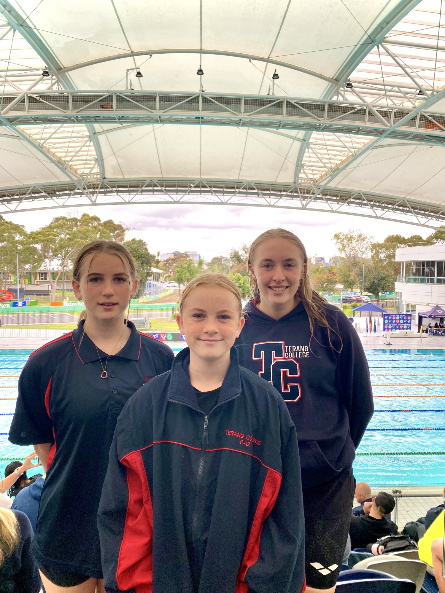 Right: Jackenzie won Terang College’s first ever multiclass medal when she won bronze medal in her 50m backstroke event.