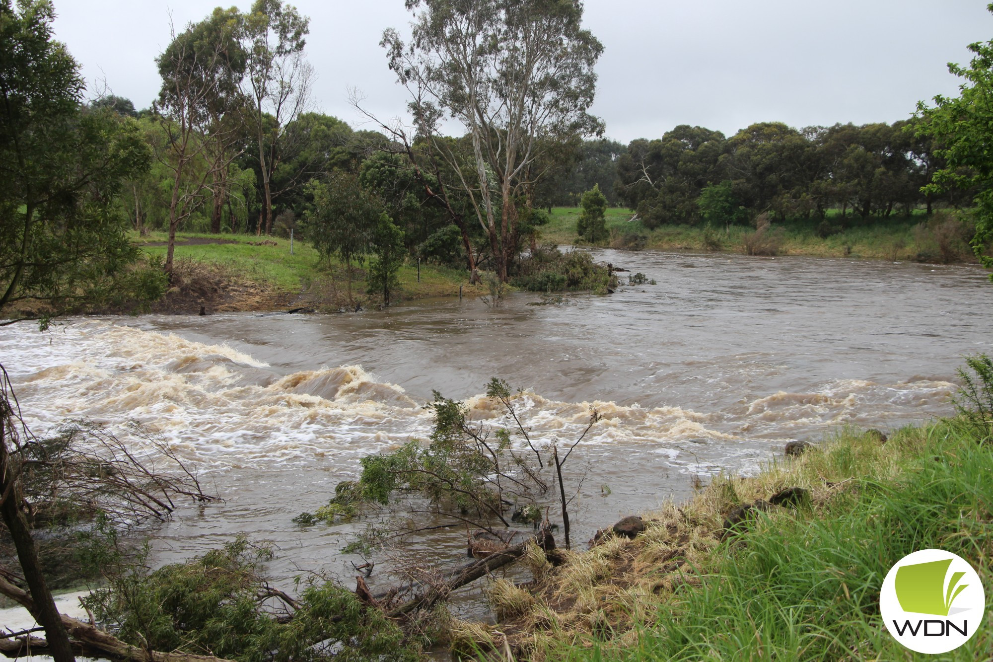 Monthly rainfall: Floods swept the region as the highest monthly rainfall in years was recorded in Terang and Mortlake during October.