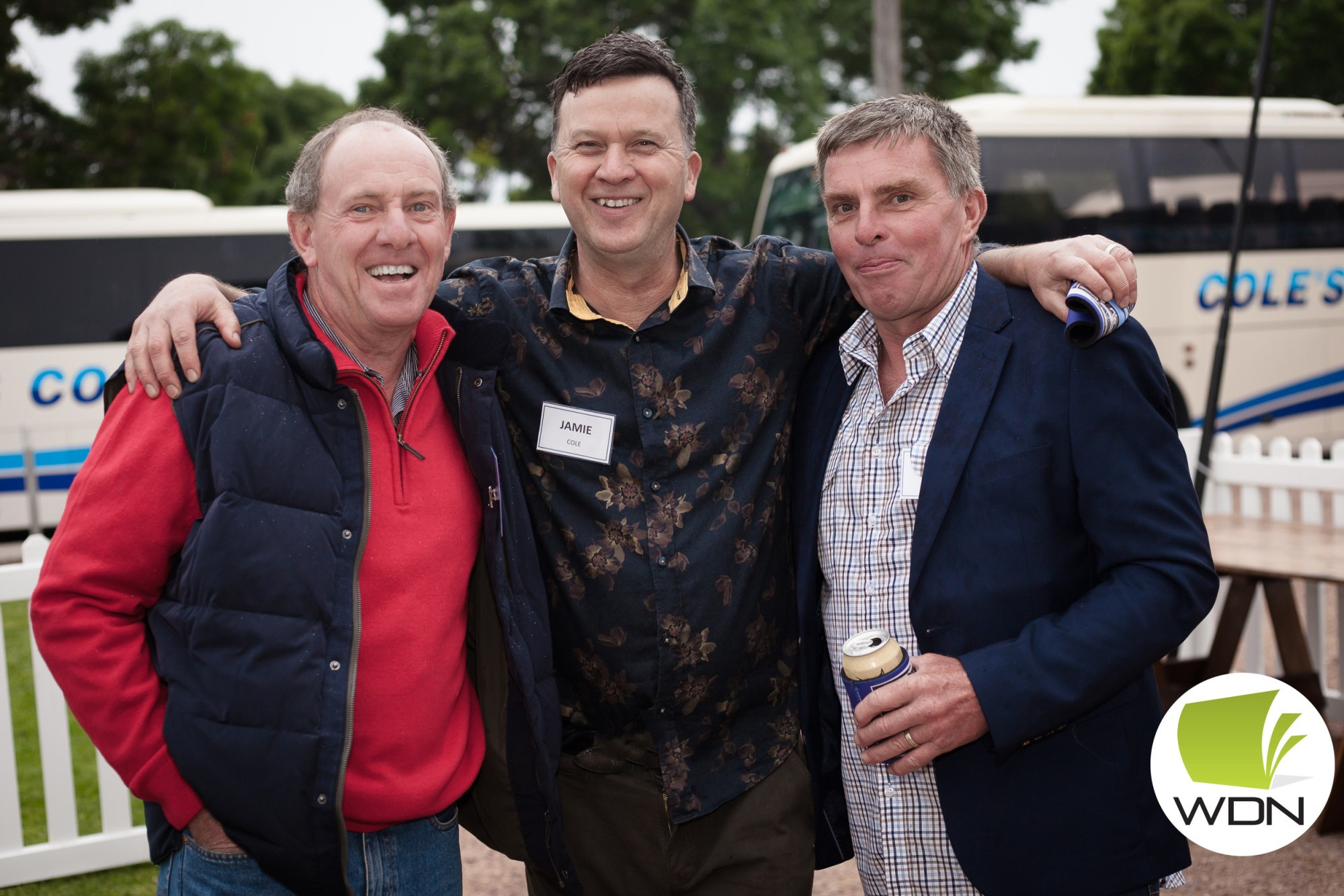 Cole’s Coaches director Jamie Cole (middle) said the opportunity to celebrate the company’s 50 year anniversary with past and present staff was a “wonderful” occasion.