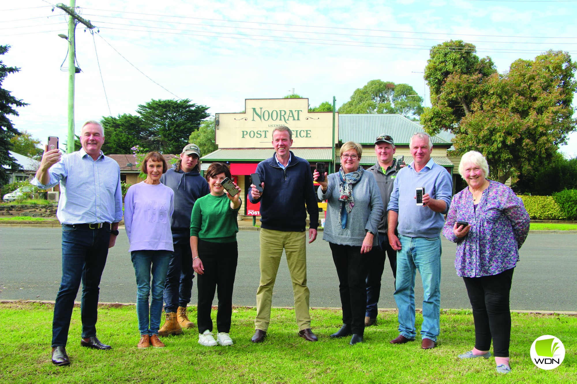 Recording history: Camperdown and District Historical Society (CDHS) vice present Bob Lambell (from left), CDHS secretary Maree Belyea, University of the Third Age (U3A) Corangamite president Eve Black and U3A secretary David Mernagh.