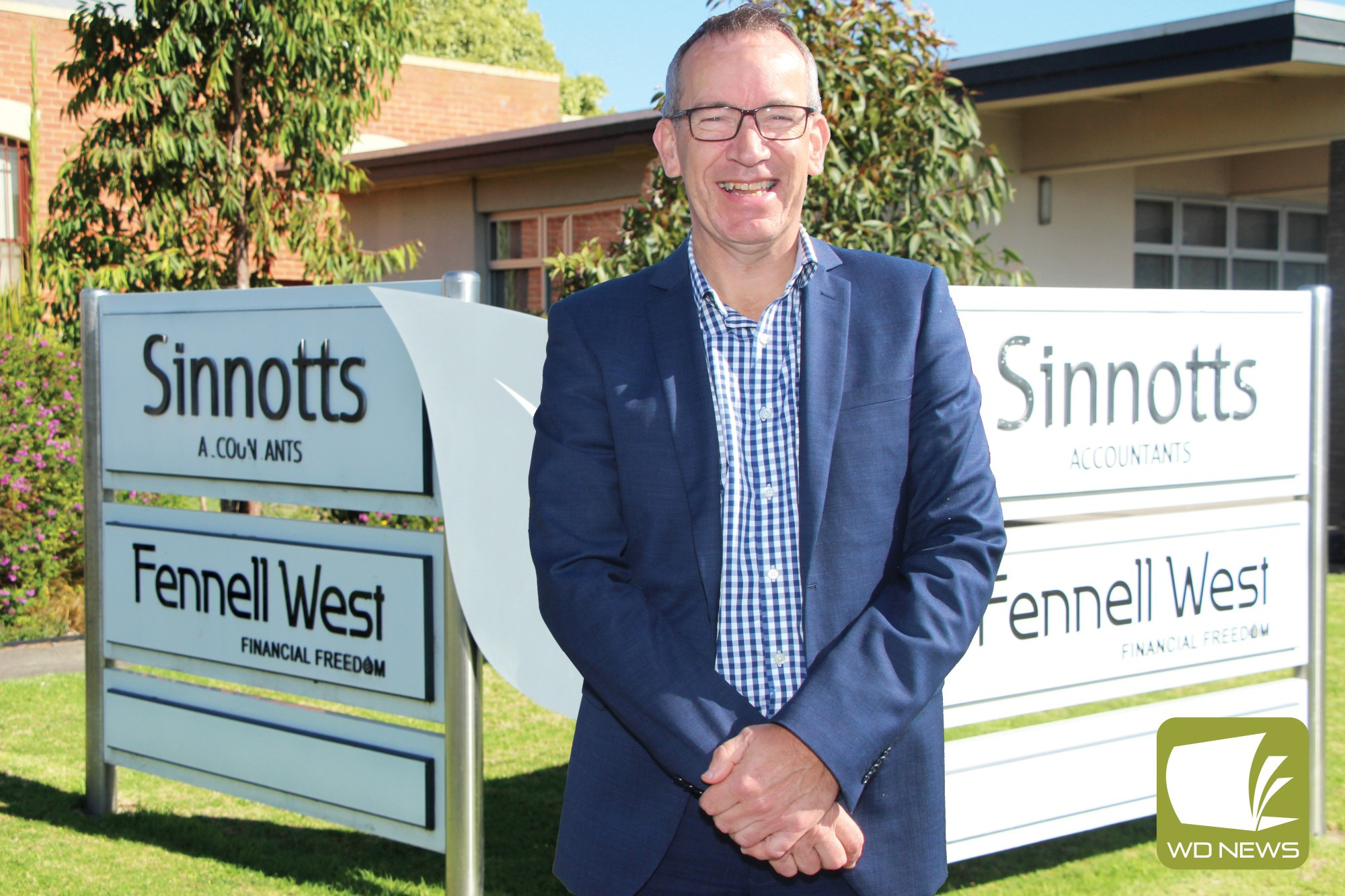 Milestone: Sinnotts Accountants senior partner Murray Whiting reached a milestone 40 years with the business this week.