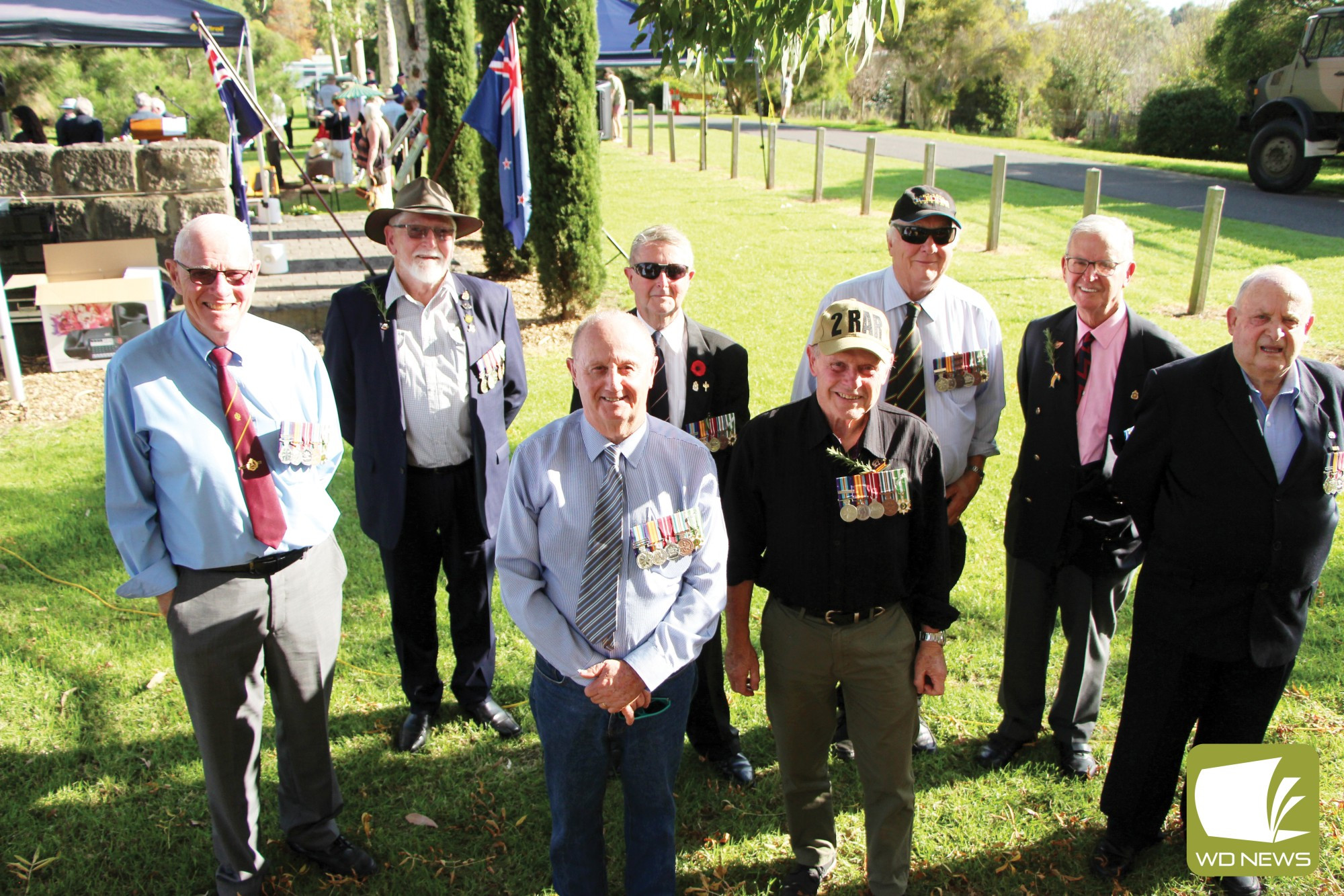 Thank you for your service: Vietnam veterans were honoured at this year’s Anzac Day service in Panmure, with a plaque dedicated to locals who served unveiled.
