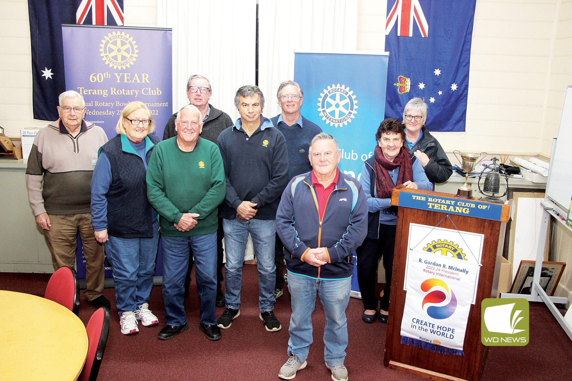 Club milestone: The Rotary Club of Terang members are celebrating all the club has achieved over the last 75 years.