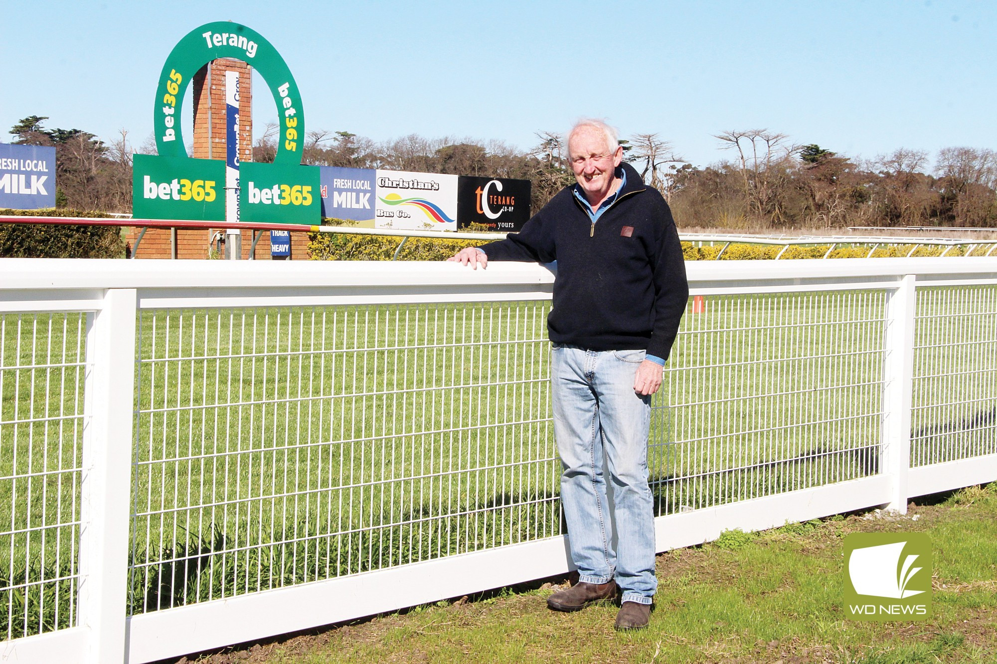 Across the line: Terang and District Racing Club president Shane Scally is excited for racegoers to experience trackside improvements which will get them closer to the action as horses cross the line.