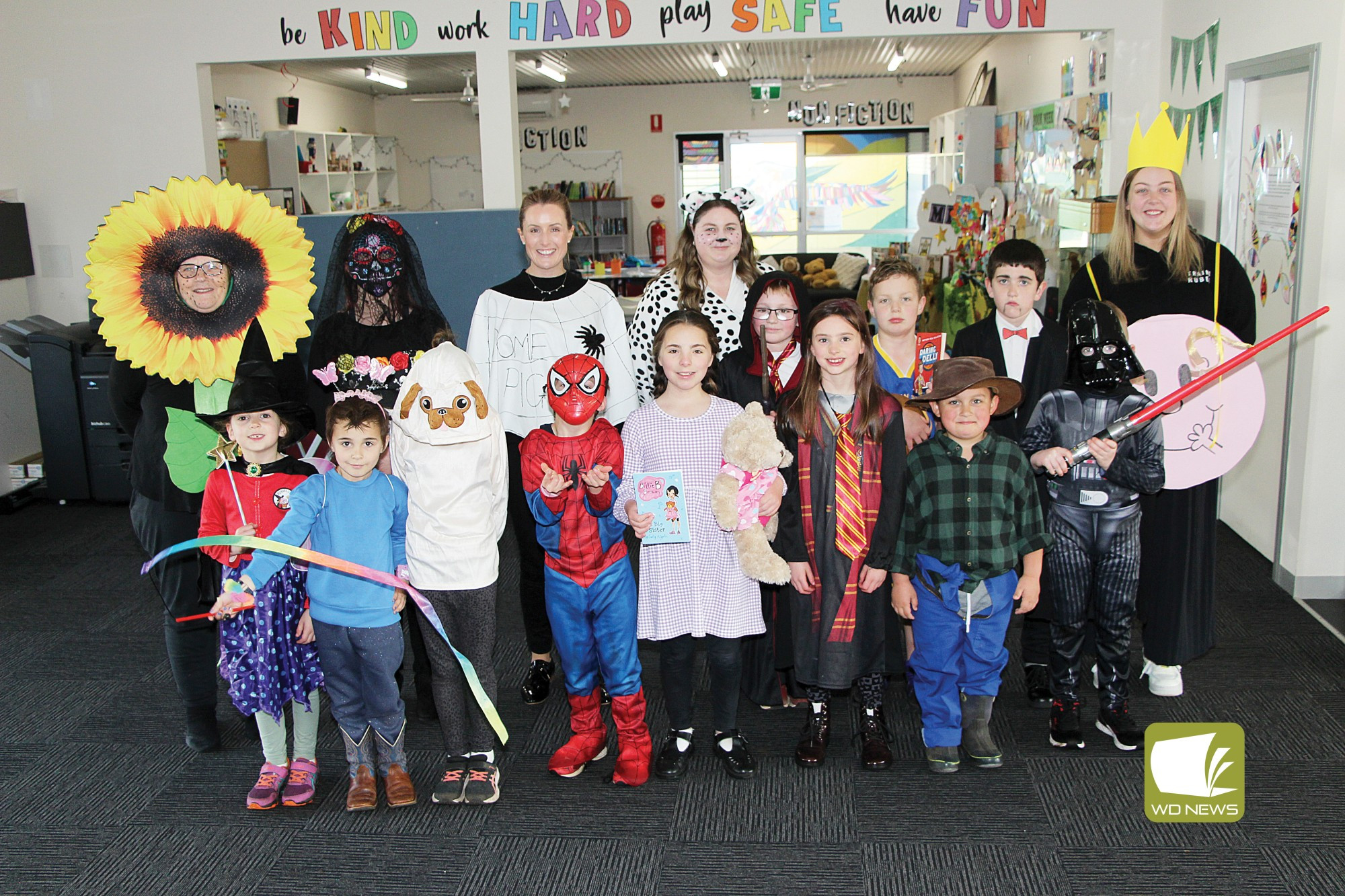 Inspire: Noorat Primary School students and staff dressed as their favourite characters in literature last week.