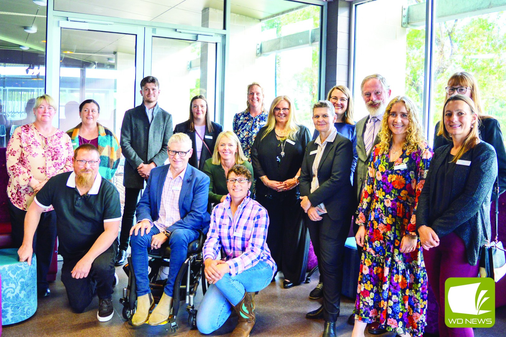Community leaders: Corangamite Shire officers Jane Hinds, Chris Rodda and Rachel Cameron, and author Emma Shortis, among participants of the program.