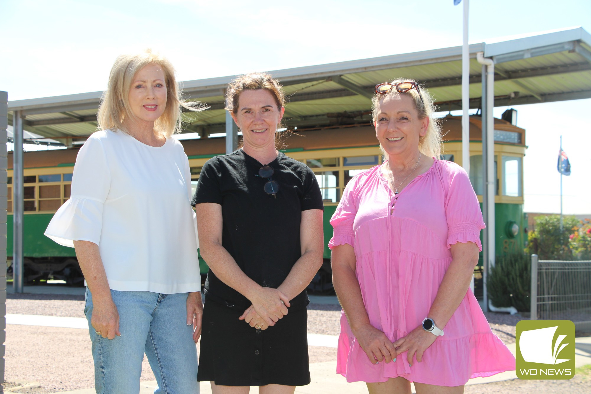 Deeply grateful: Pam Coolahan (from left), Wheatsheaf Hotel owner Jill Cole and Diane Bausch reunited this week after hotel staff and patrons attempted to detain a group of teenagers following an alleged hit and run incident last week.