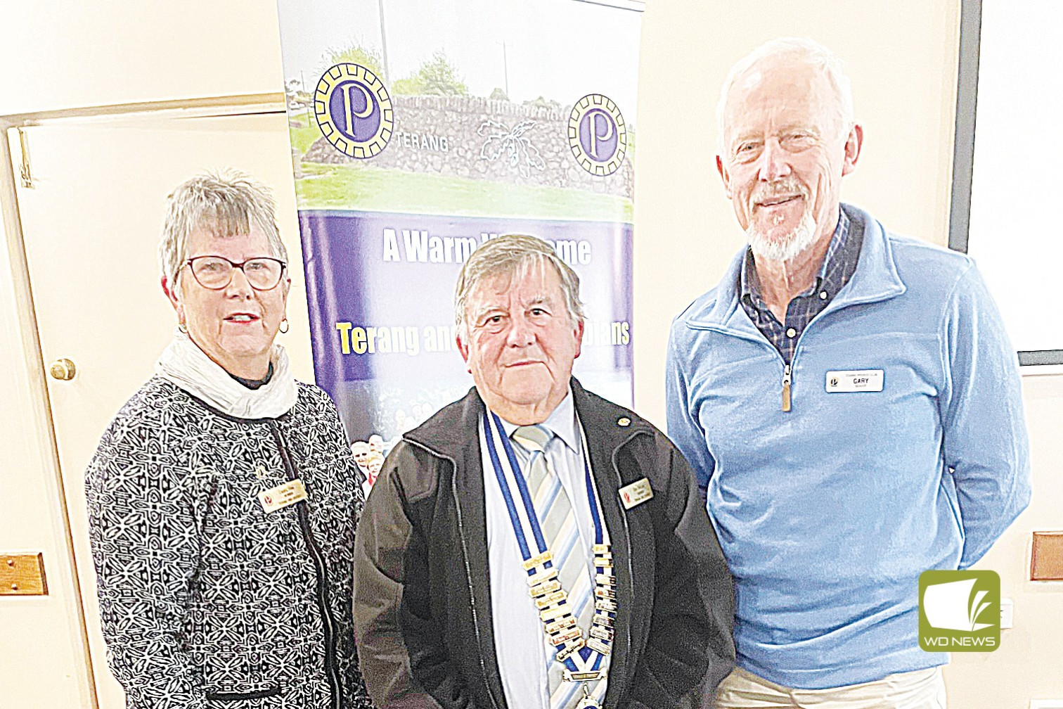 Growing numbers: Terang Probus Club life member Cheryl Ham, president Don Treloar and newly inducted member Gary Marr.