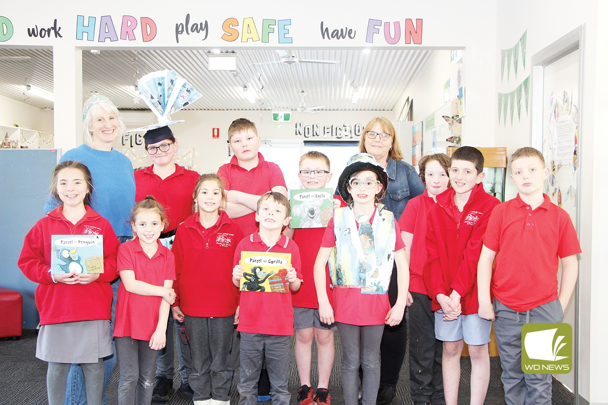 Special delivery: Local author Shelley Knoll-Miller visited Noorat Primary School students this week to read her newly-launched series, “Parcel for...”.