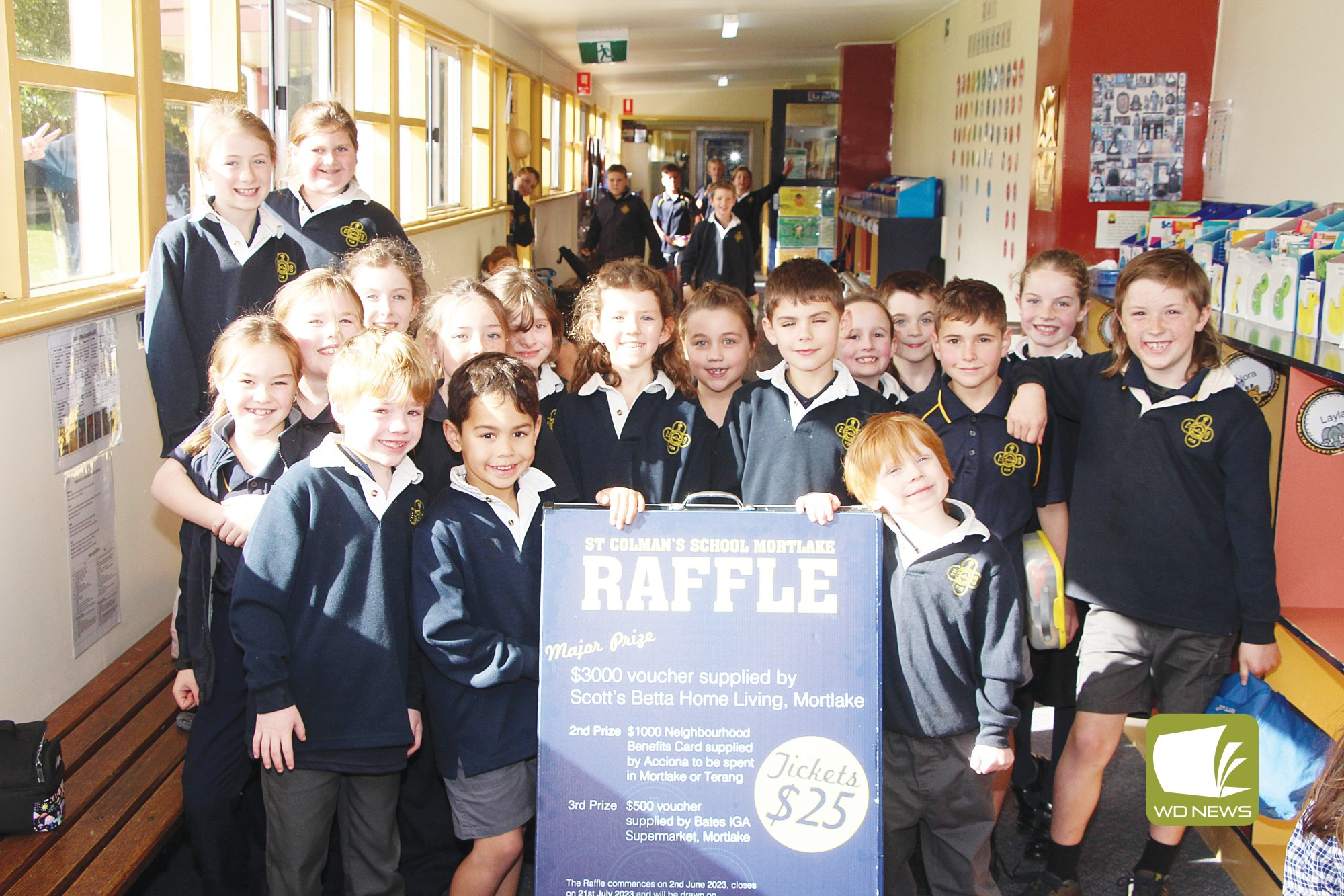 Upgrades earned: St Colman’s Primary School students will enjoy upgrades to their classroom devices after the community purchased a record-breaking number of tickets at this year’s annual fundraiser.