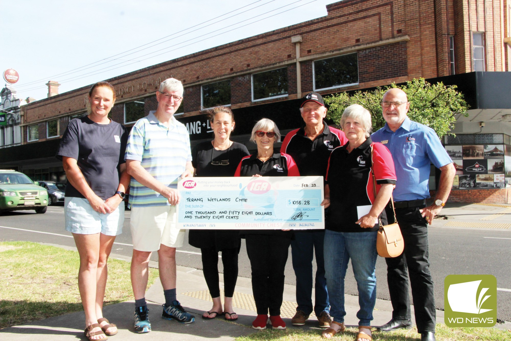 Giving back: The Terang and District Co-op donated more than $4230 to three groups under its community chest initiative last week.