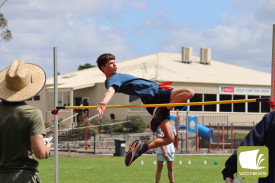 Ben Crawley broke a record in the boy’s 15 years high jump.