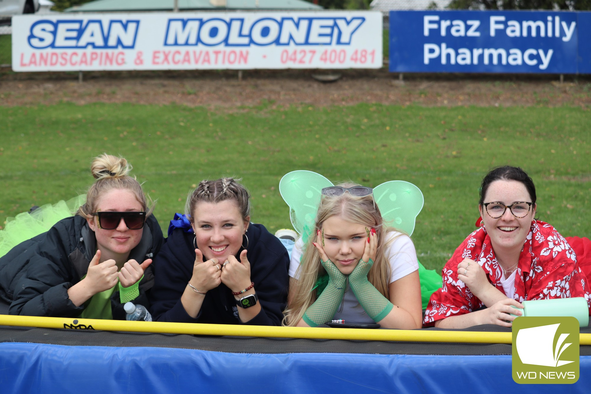 Year 12 students Bailie Rooth, Holly Roberts, Poppy Wakelin and Gemma Blain.