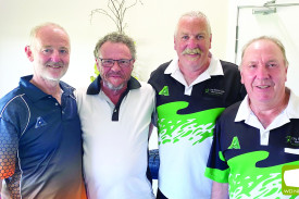 2023 Westvic Tyres Shadwell Classic Runners-up: Wayne Cooper (left), Darren King, Neil Crisp, Peter Kampman (right). 