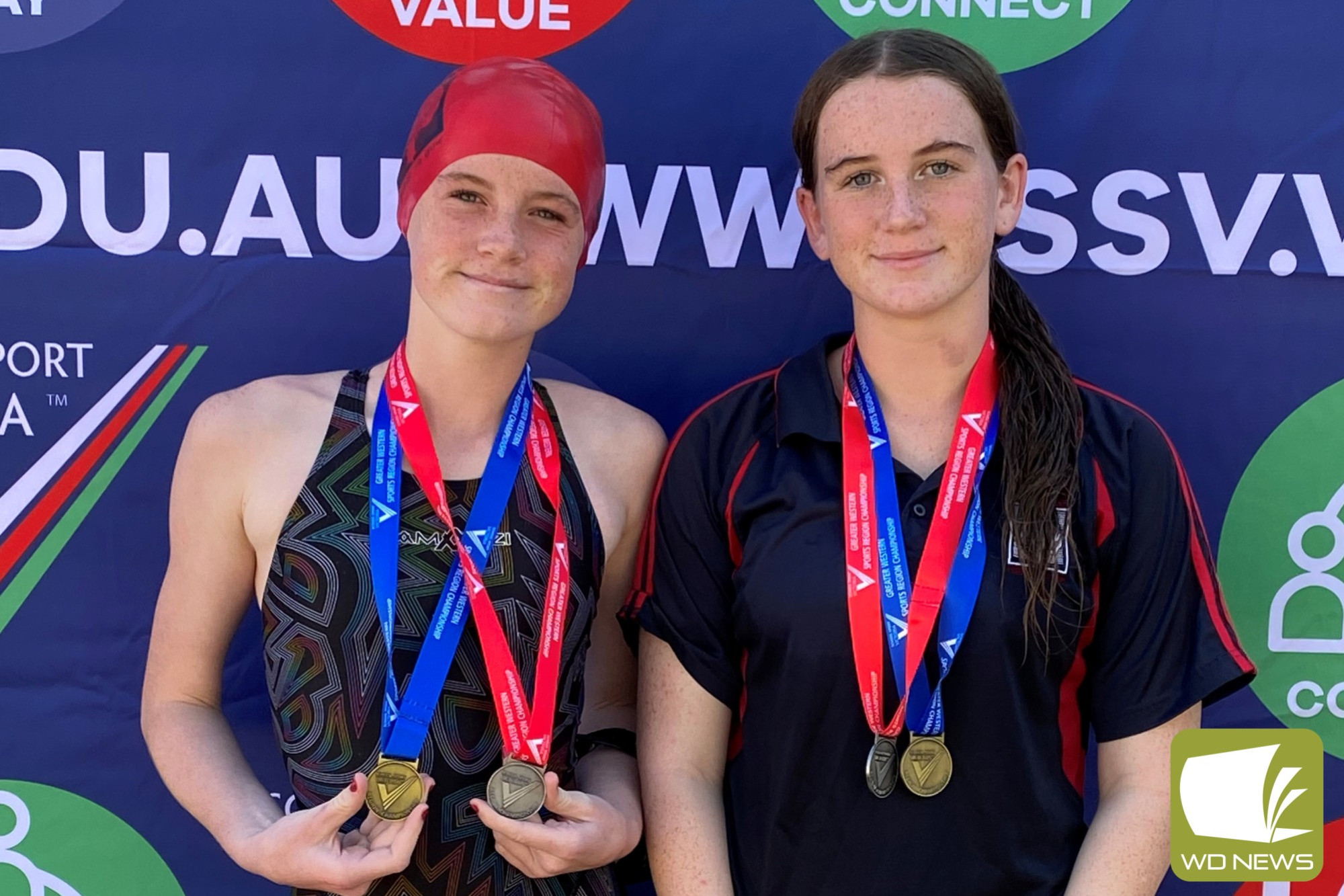 Sharp sisters on point in pool - feature photo