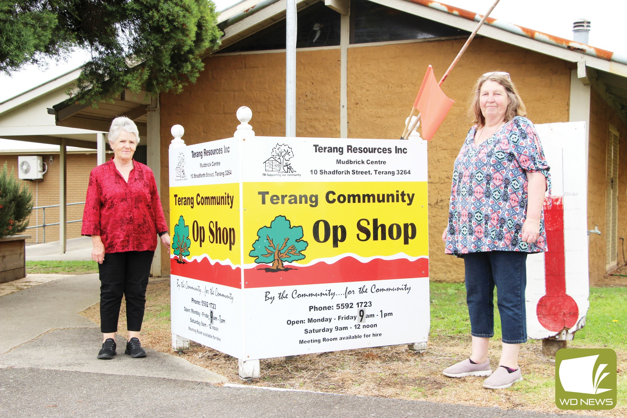 Help wanted: Terang Community Op Shop volunteer Kate Humphrey and project manager Andrea Balcombe hope to see new volunteers join the team after numbers have fallen since the beginning of the COVID-19 pandemic.